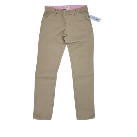 NWT Cat & Jack Girls School Uniform Pants Size 18 - Four Pack Beige And Blue - Picture 4 of 11
